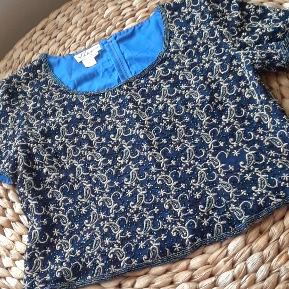 VINTAGE BEADED TOP